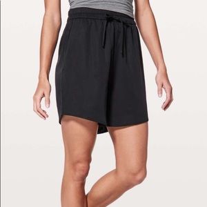 Black lululemon Pima cotton shorts